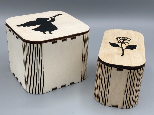 Geschenkbox mit Intarsien