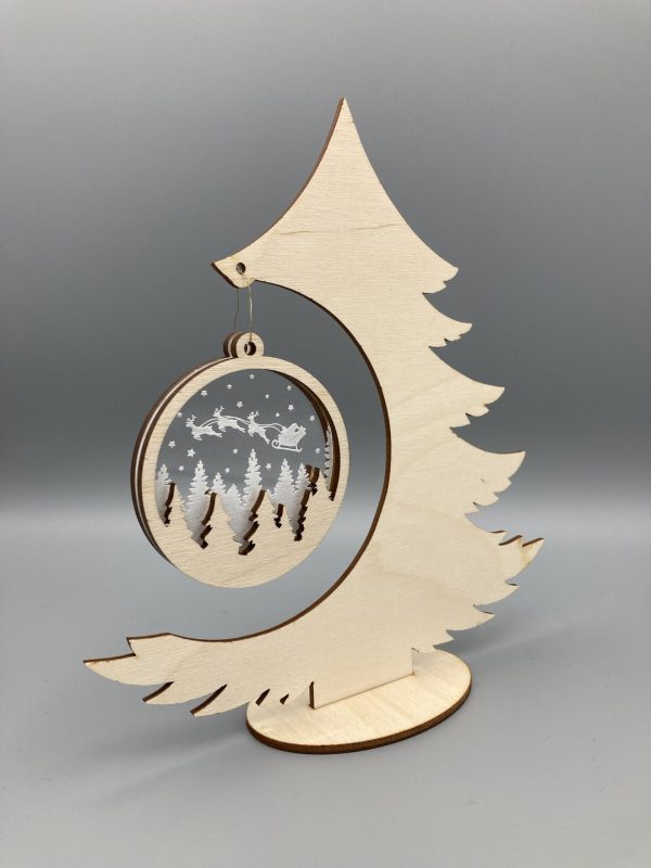Tannenbaum mit Weihnachtsanhänger – Bild 4